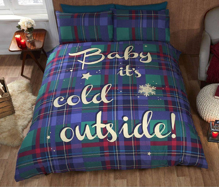 POŚCIEL ŚWIĄTECZNA ŚWIĘTA PREZENT 200X200 GWIAZDY