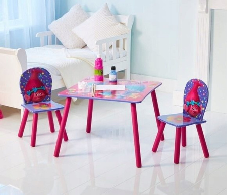 TROLLS TROLE TROLL STÓŁ STOLIK KRZESŁA