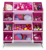 DUŻY RÓŻOWY BIAŁY REGAŁ ZABAWKI POJEMNIKI DZIECI
