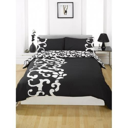 CZARNA EKSKLUZYWNA POŚCIEL DWUSTRONNA 140X200