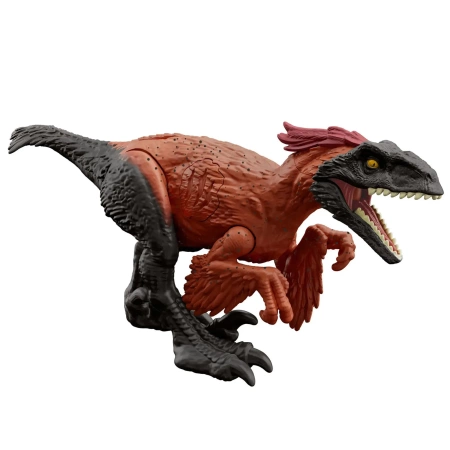 JURASSIC WORLD TEORIA CHAOSU PYRORAPTOR FIGURKA RUCHOMA DINOZAUR ATAK HTP67