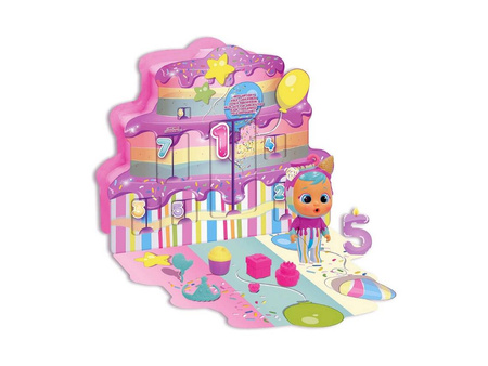 CRY BABIES MAGIC TERAS ZESTAW URODZINOWY TORT LALKA KALENDARZ AKCESORIA