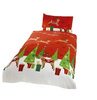 ŚWIĘTA ZIMA RENIFER PREZENT POŚCIEL 140X200