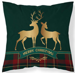 Poszewka Jasiek 40x40 Ozdobna Renifer Krata Świąteczna + Wkład