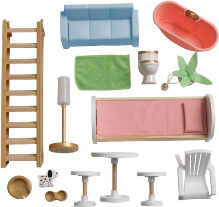 KIDKRAFT DUŻY DREWNIANY DOMEK DLA LALEK MEBELKI