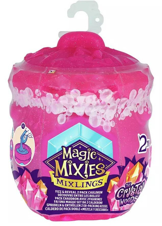 MAGIC MIXIES MINI MAGICZNY KOCIOŁEK 2PAK CRYSTAL WOODS 14808 Fizz & Reveal