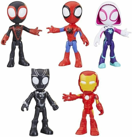 SPIDEY FIGURKI Superkumple 5 figurek Ghost Spider Black Panther Miles