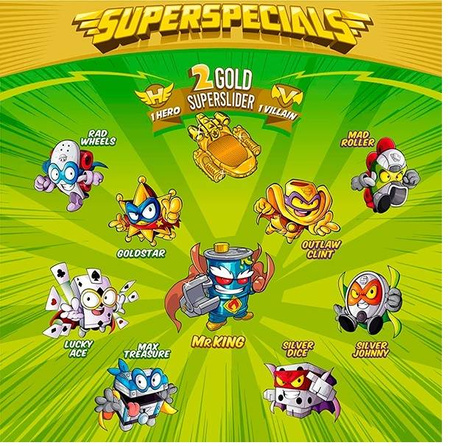 SUPER ZINGS THINGS ZŁOTA PUSZKA 9 FIGUREK SERIA 3