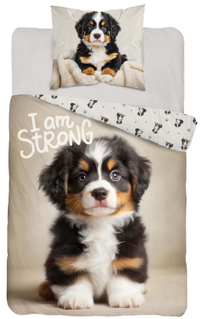 PIESEK PIES BERNEŃSKI PIESKI POŚCIEL DZIECIĘCA BAWEŁNA 140X200