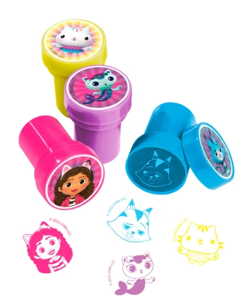 KOCI DOMEK GABI Pieczątki dla dzieci 12 szt. kolorowe stempelki DreamWorks