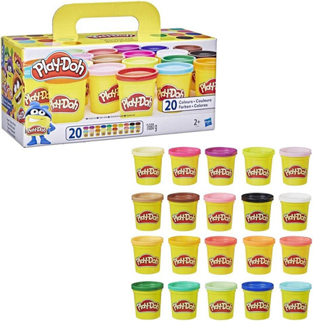 HASBRO PLAY DOH CIASTOLINA ZESTAW 20 TUB A7924