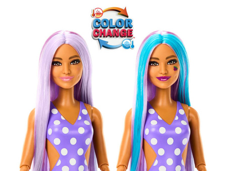 LALKA BARBIE POP REVEAL FRUIT SERIES ZESTAW Z 8 NIESPODZIANKAMI WINOGRONOWA