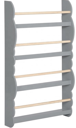 REGAŁ ŚCIENNY DREWNIANY NA KSIĄŻKI DLA DZIECI BIURA PÓŁKA PÓŁKI