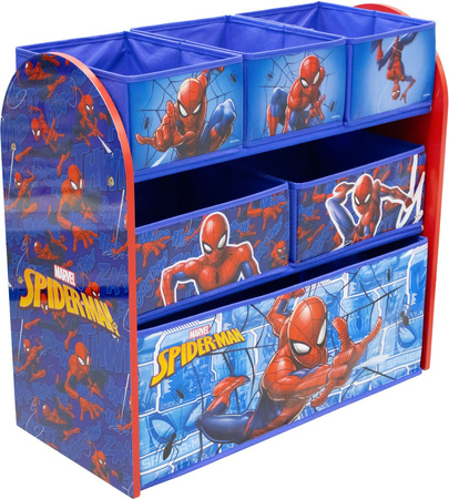 SPIDERMAN SPIDER MAN REGAŁ DLA DZIECI POJEMNIKI NA ZABWKI ORGANIZER MEBLE