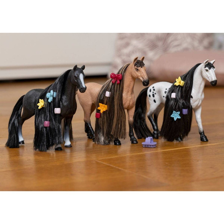 SCHLEICH KOŃ OGIER Akhal-Teke WŁOSY SOFIAS KONIK DO STYLIZACJI 42621