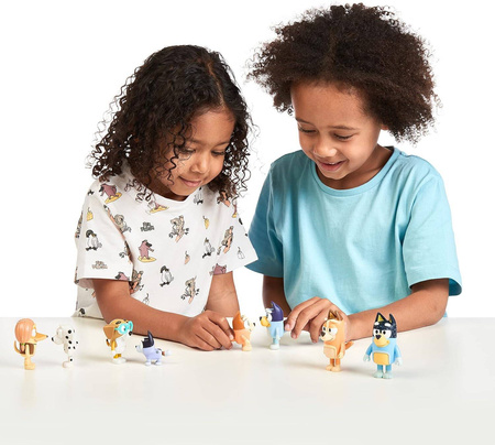 BLUEY BINGO ZESTAW 8 SZT FIGUREK FIGURKI Heeler Family & Mates 17199