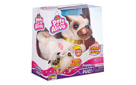 INTERAKTYWNY TAŃCZĄCY PLUSZAK MOPS ZURU PETS ALIVE