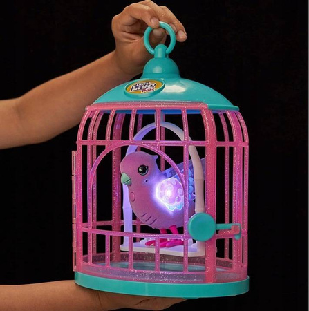 LITTLE LIVE PETS INTERAKTYWNY PTASZEK + KLATKA ŚWIECI