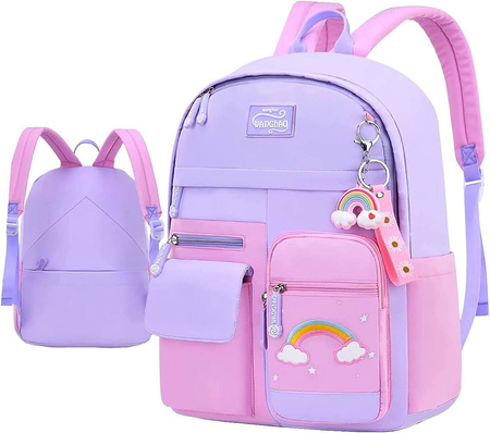 JEDNOROŻEC PLECAK SZKOLNY TORNISTER 1-3 BRELOK