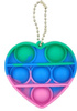 POP IT  PUSH BUBBLE FIDGET TOYS SERCE Brelok antystresowy 