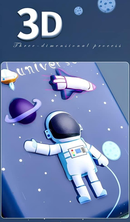 KOSMOS KOSMONAUTA PLANETY PIÓRNIK SZKOLNY 3D DZIECI POP IT GRATIS