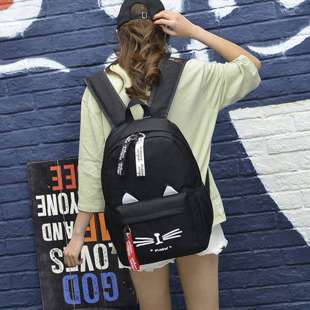 KOT KOTEK PLECAK SZKOLNY MŁODZIEŻOWY MIEJSKI