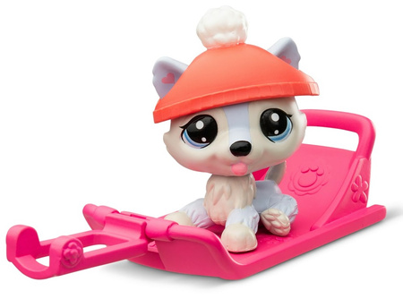 Littlest Pet Shop Snow Day Play Pack 00534 Dzień Bałwana 3 zwierzątka