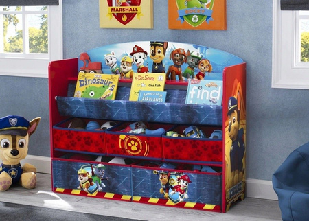 PSI PATROL DUŻY ORGANIZER POJEMNIK REGAŁ KSIĄŻKI BIBLIOTECZKA PÓŁKA DZIECI