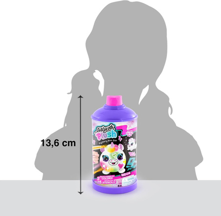 AIRBRUSH PLUSH POKOLORUJ PLUSZAKA JEDNOROŻEC MASKOTKA NEON TUBA
