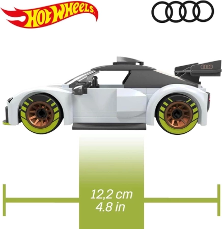 MEGA BLOKS MEGA Hot Wheels Audi R8 LMS GT2 Wyścigówka figurka HKF93 KLOCKI