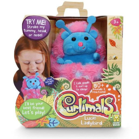 CURLIMALS INTERAKTYWNA BIEDRONKA LUCIE Jeżyk Maskotka Sensoryczna Plusz