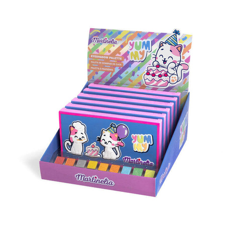 KOTEK PIESEK ZESTAW KOSMETYKÓW CIENI DO POWIEK PALETA PALETKA LUSTERKO