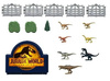 Jurassic World Minis Dinosaur Danger Dinozaury Walizka w podróży ZESTAW