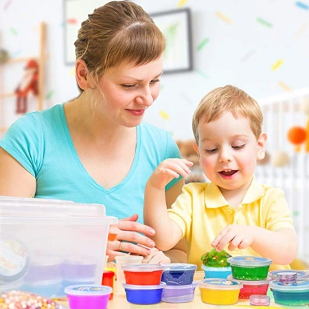 WIELKI ZESTAW DO ROBIENIA SLIME GLUTÓW XXXL MASA PLASTYCZNA DIY