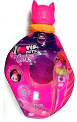 VIP PETS CATS FIGURKA KOTKA z DŁUGIMI WŁOSAMI DO STYLIZACJI KITTY AKCESORIA