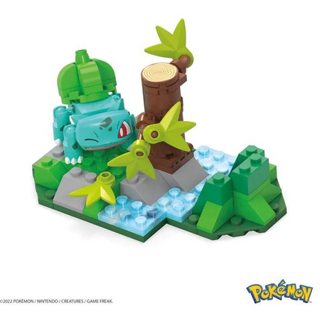 MEGA POKEMON KLOCKI 82el BULBASAUR W LESIE