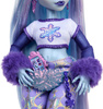 MONSTER HIGH ZESTAW LALKA ABBEY BOMINABLE 29 CM ZWIERZĄTKO MAMUT PLECAK AKC