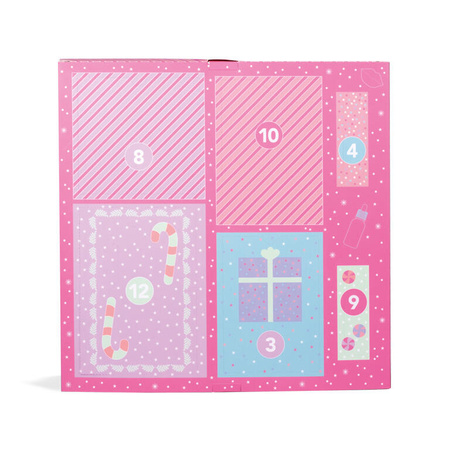 IDC KALENDARZ ADWENTOWY ŚWIĘTA ZESTAW KOSMETYKÓW MASECZKI POMADKI 12 DNI