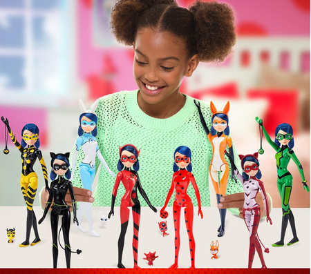 MIRACULOUS Lalka Niespodzianka TUBA Transformacja Marinette BIEDRONKA KWAMI