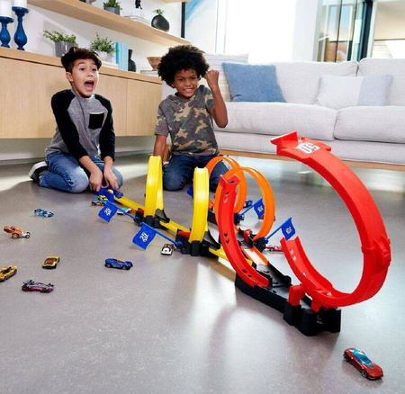 HOT WHEELS TOR TORY RAJD ZESTAW WYRZUTNIA PĘTLE AUTKO HDR83