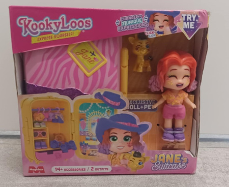 KookyLoos Walizka JANE Figurka + Zwierzak