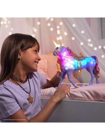 AKADEMIA JEDNOROŻCÓW Rainbow Light-Up Jednorożec Konik Wildstar Świeci