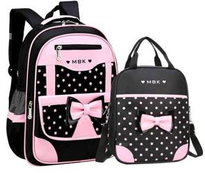 PLECAK SZKOLNY DLA DZIEWCZYNKI KOKARDA + TORBA