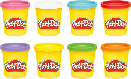 PLAY DOH CIASTOLINA zestaw 8 kolorowych tub G0691