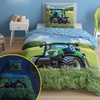 TRAKTOR TRAKTORY WIEŚ FARMA POLE POŚCIEL ŚWIECĄCA ŚWIECI 140X200
