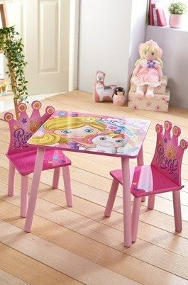 JEDNOROŻEC KSIĘŻNICZKI STÓŁ STOLIK KRZESŁA DZIECI