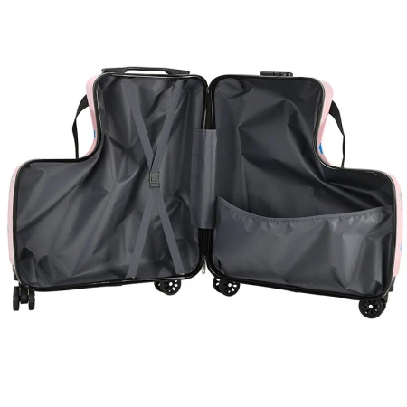 WALIZKA PODRÓŻNA JEŻDŻĄCA DZIECI KABINOWA JEŹDZIK BAGAŻ PODRĘCZNY KÓŁKACH