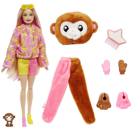 BARBIE CUTIE REVEAL JUNGLE DŻUNGLA MAŁPKA HKR01 MATTEL