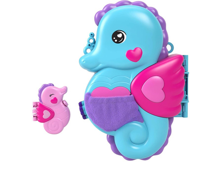 POLLY POCKET ZESTAW KONIKI MORSKIE KOMPAKTOWA KOLOROWA TOREBKA MINILALKI