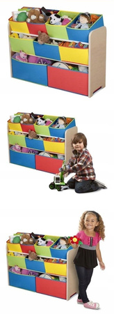 KOLOROWY DUŻY REGAŁ ORGANIZER POJEMNIK DLA DZIECI